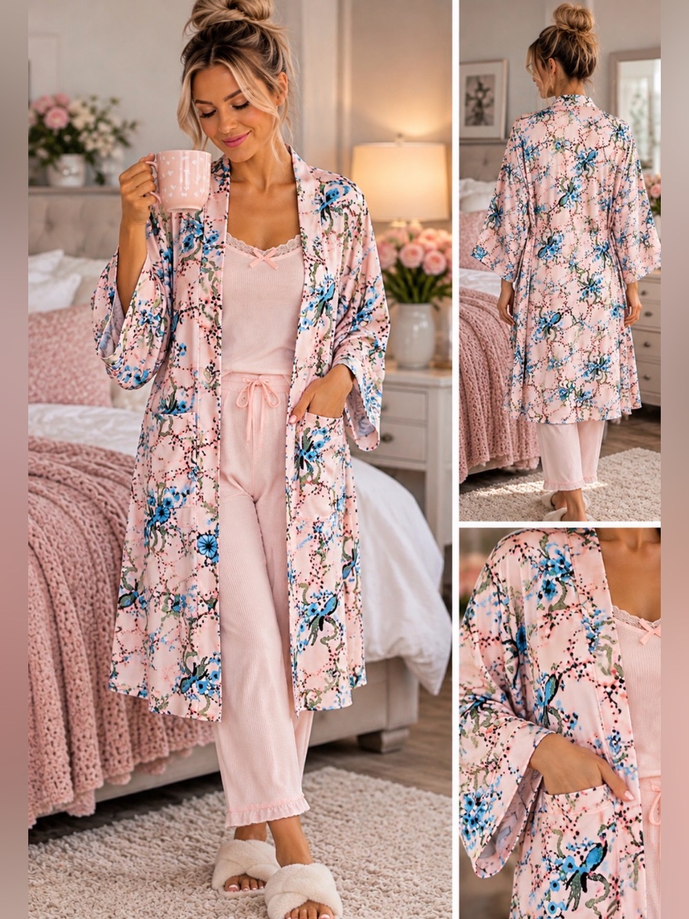 CYNTHIA ROWLEY- Women’s kimono/dressing coat